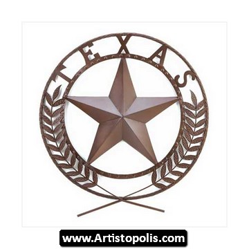 Texas Star Tattoo Design