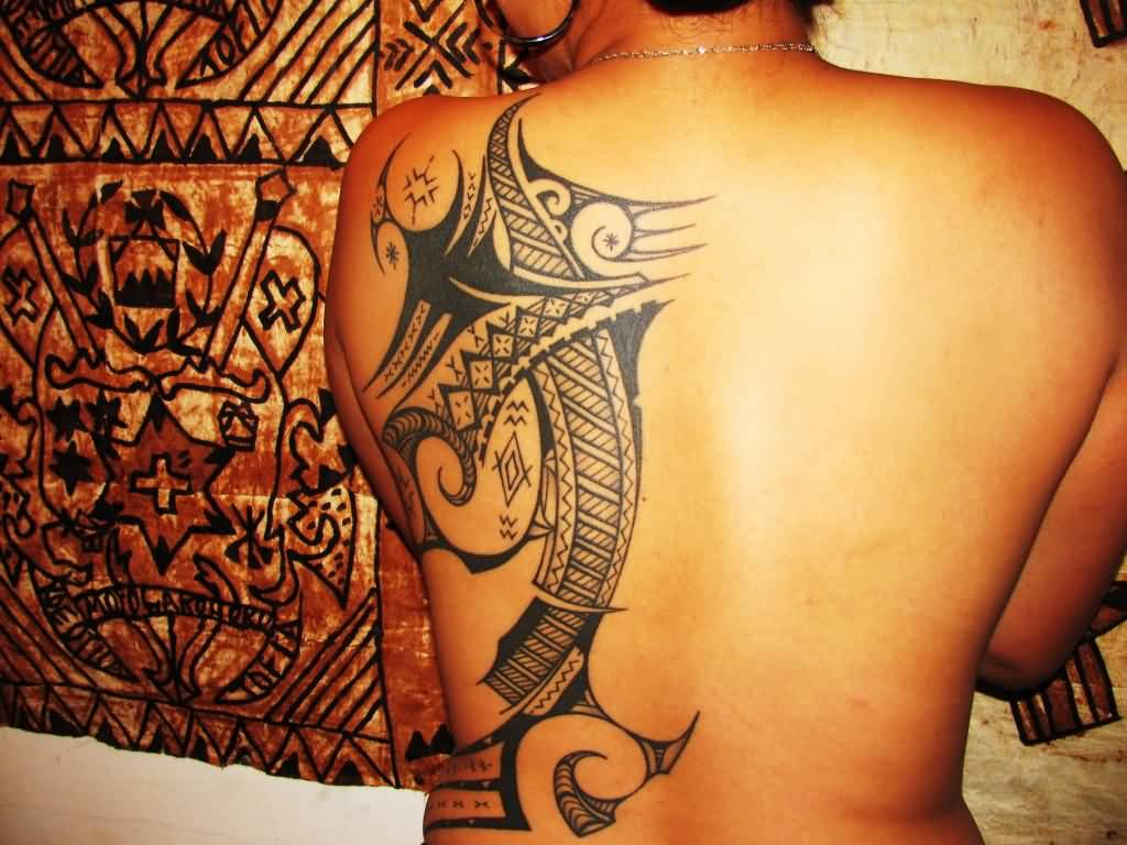 Unique Samoan Tattoo On Back