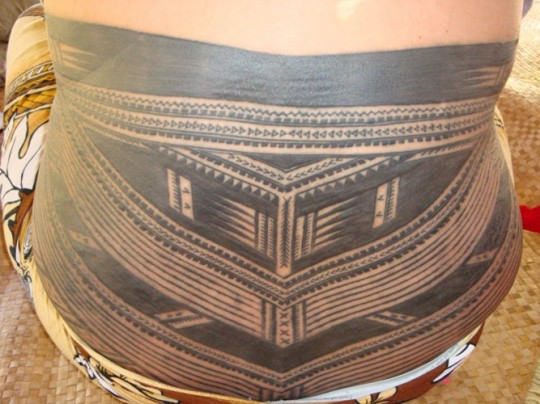 Unique Samoan Tattoo On Lower Back
