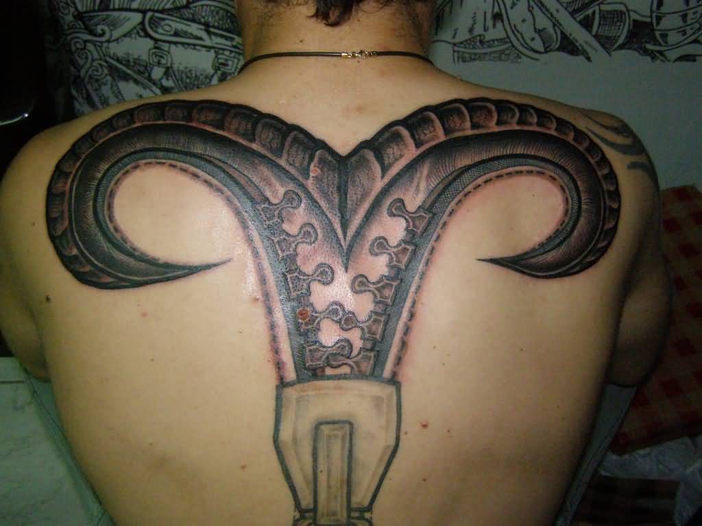 Unique Zipper Tattoo
