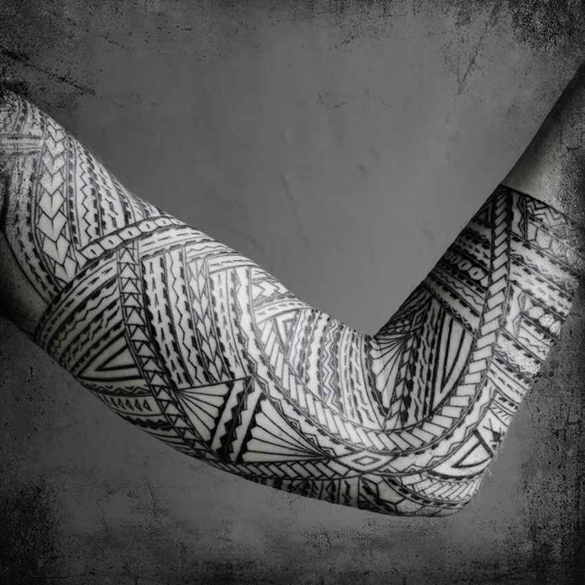 Wonderful Samoan Full Sleeve Tattoo