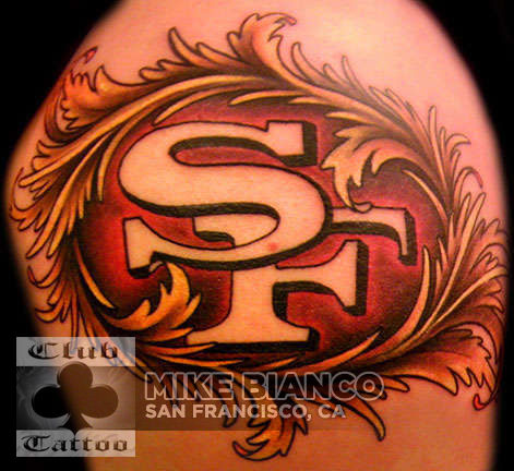 Wonderful San Fransisco Football Team Logo Tattoo