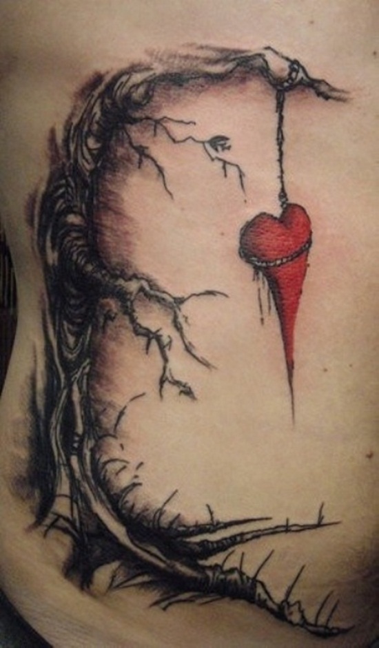 Amazing Sad Love Tattoo