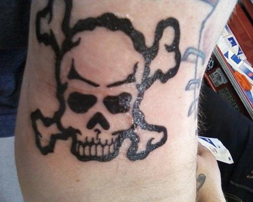 Awful Jolly Roger Tattoo