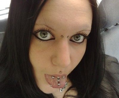 Bridge And Multiple Tongue Piercing For Girls