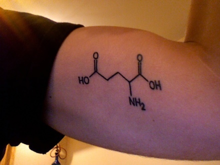 Chemistry Equation Tattoo On Biceps