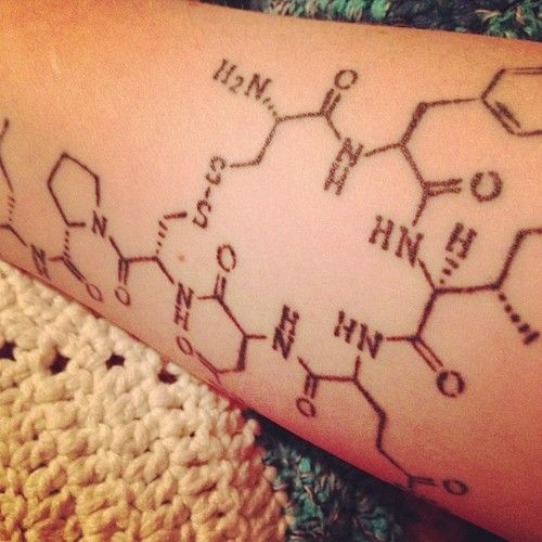 Chemistry Molecule Equation Tattoo On Arm