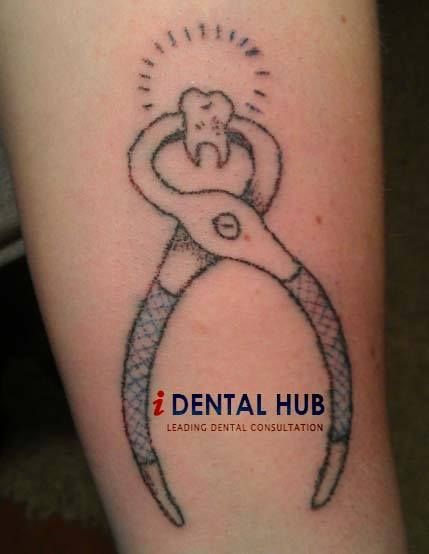 Dentist Wisdom Molar Tattoo