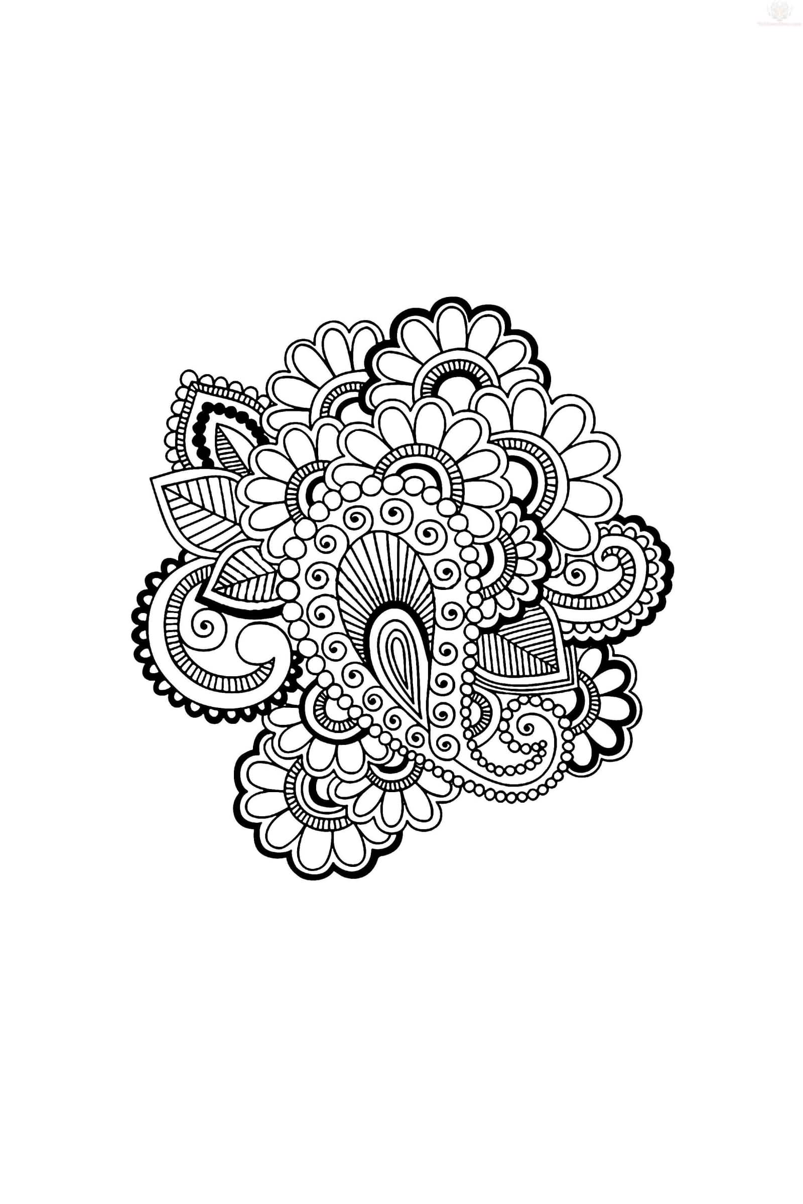 Flowers Paisley Pattern Tattoo Design