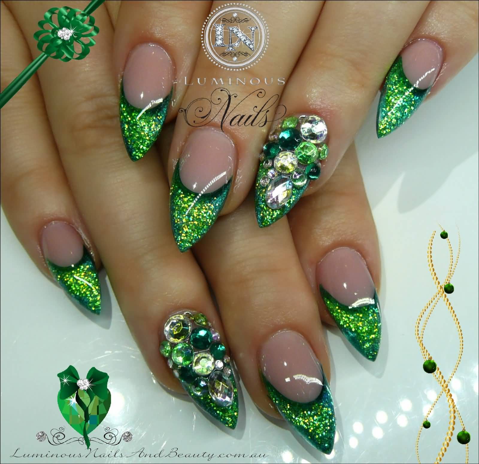 55 Most Incredible Green Nail Art Design Ideas For Trendy ...