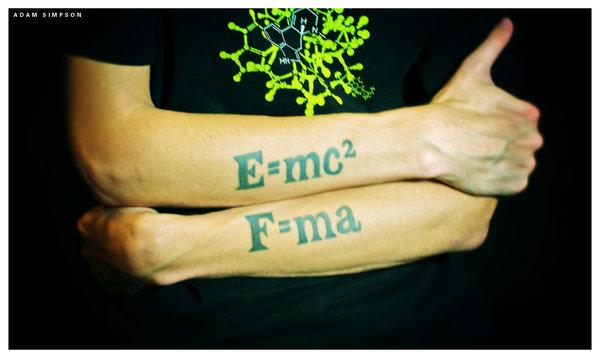 Green Equation Tattoos On Arm Sleeves