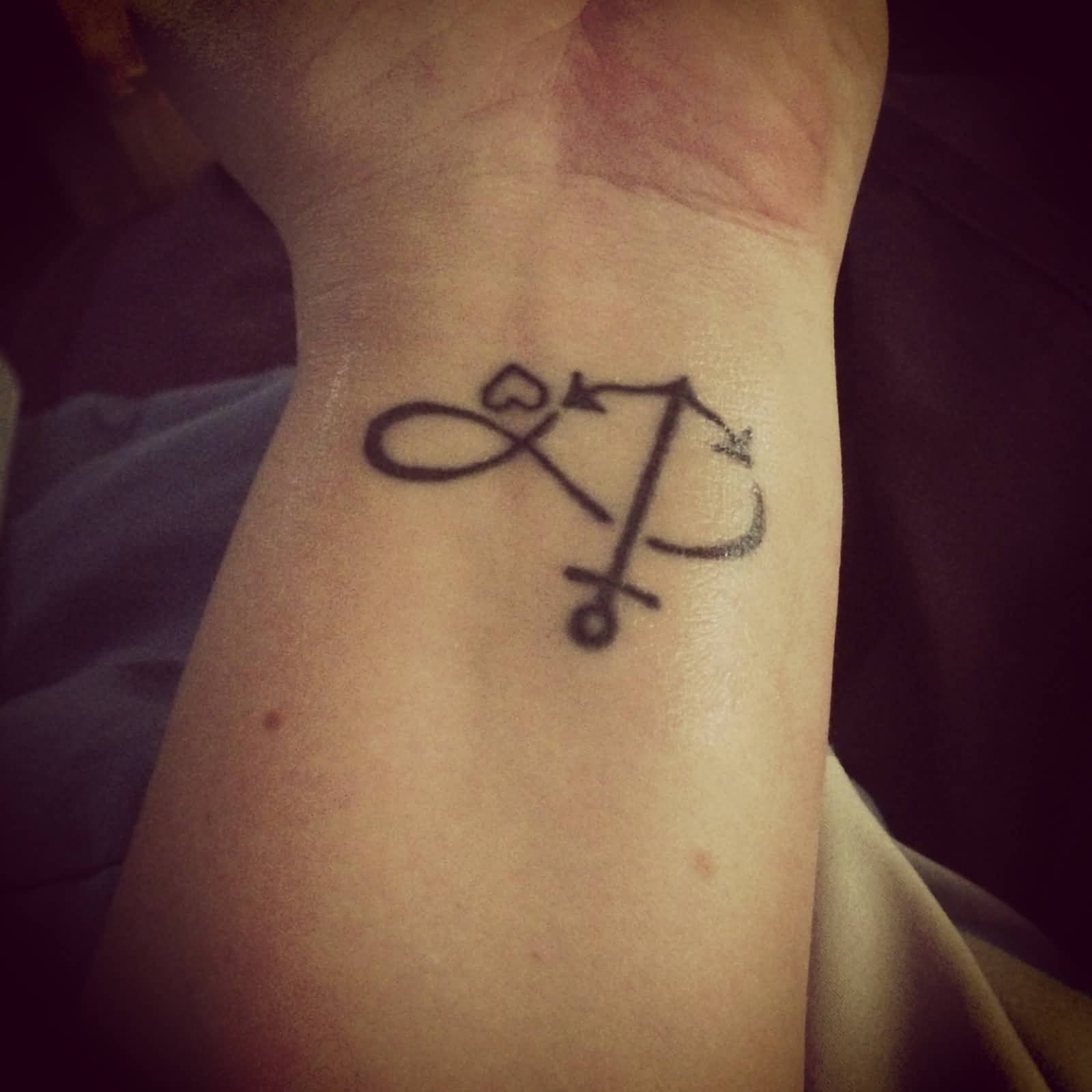 Infinity Faith Hope Love Tattoo On Wrist