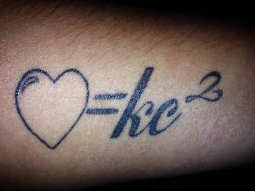 Kelly Love Equation Tattoo