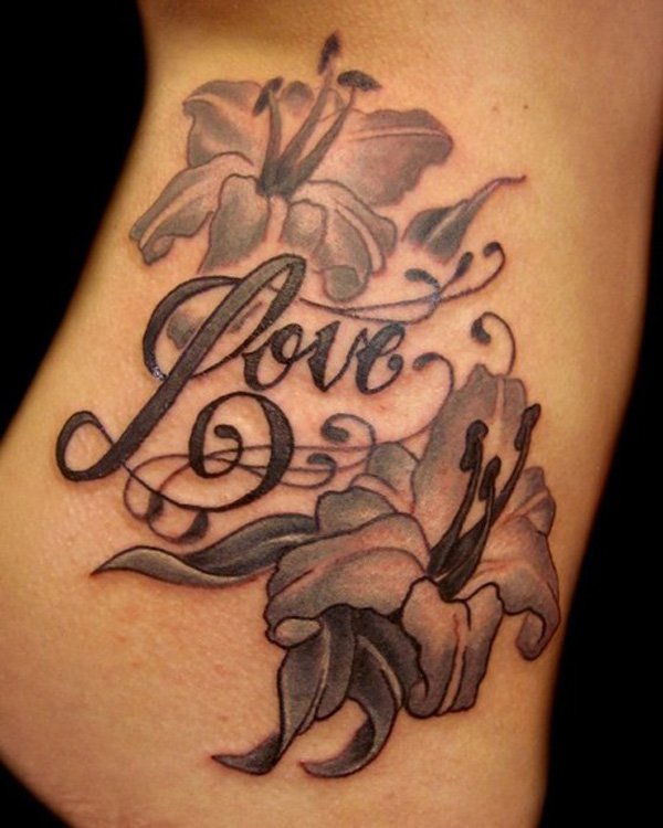 Love And Flowers Tattoo