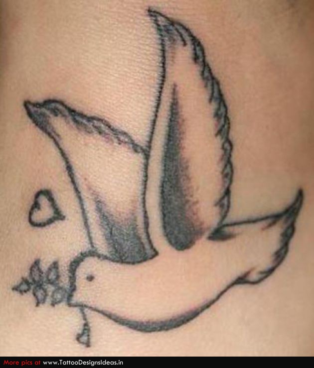 Love Dove Tattoo
