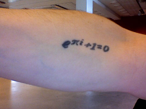 Math Greek Equation Tattoo On Arm