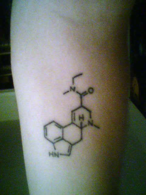 Nice Molecule Equation Of Chemistry Tattoo