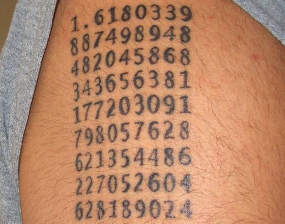 Numbers Equation Tattoo