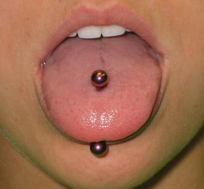 Oral Piercing With Barbell For Girls