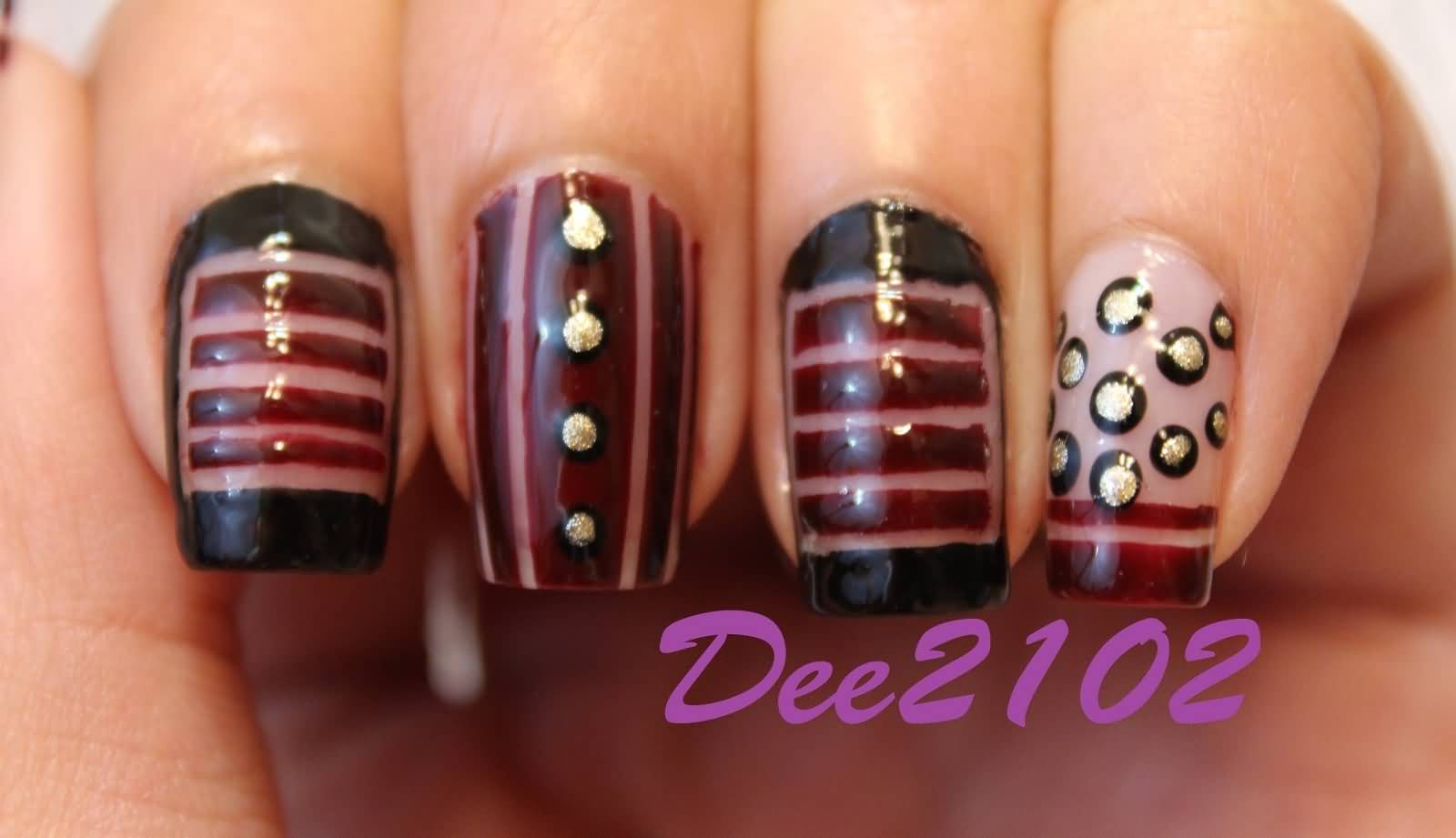 3. Negative Space Lines and Dots Nail Design - wide 8