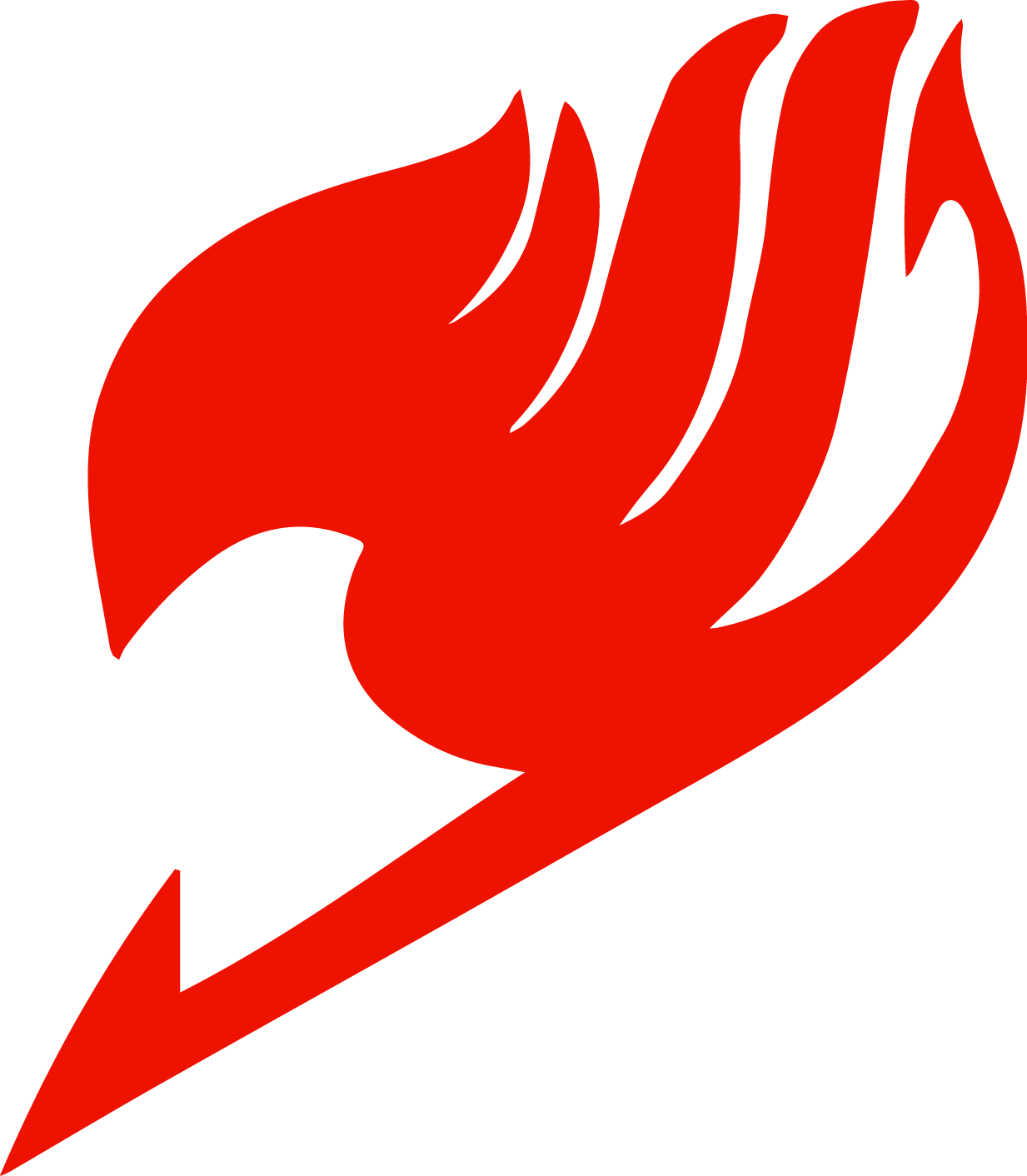 Red Fairy Tail Logo Tattoo Design