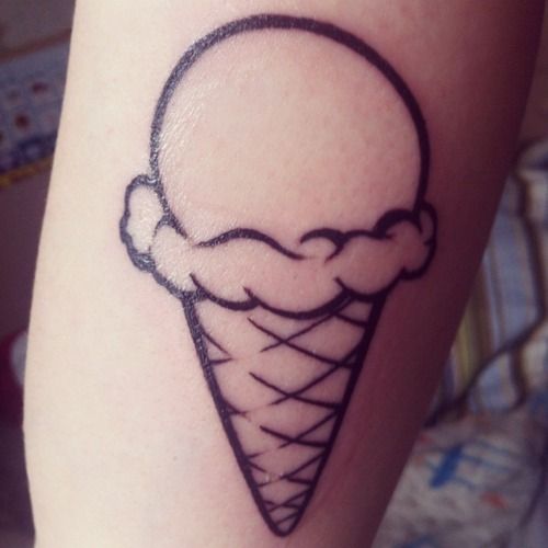 Simple Ice Cream Tattoo