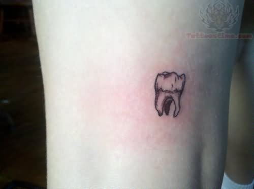 Small Molar Tooth Tattoo