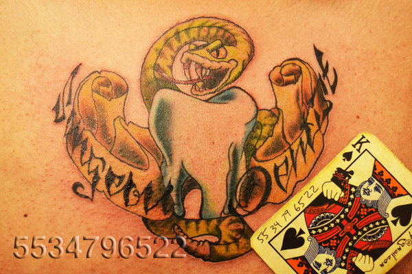 Surgeon Dentist Molar Tattoo Design By Arnykillroy