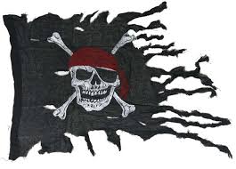 Terrific Pirate Flag Tattoo Stencil