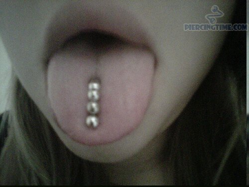 Vertical Multiple Tongue Piercing Ideas For Girls