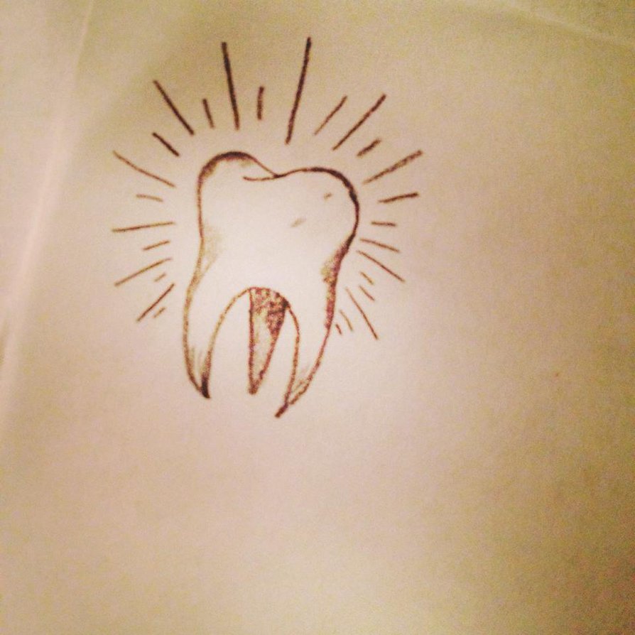 Wisdom Molar Tooth Tattoo Design By AnjaAbsinthe