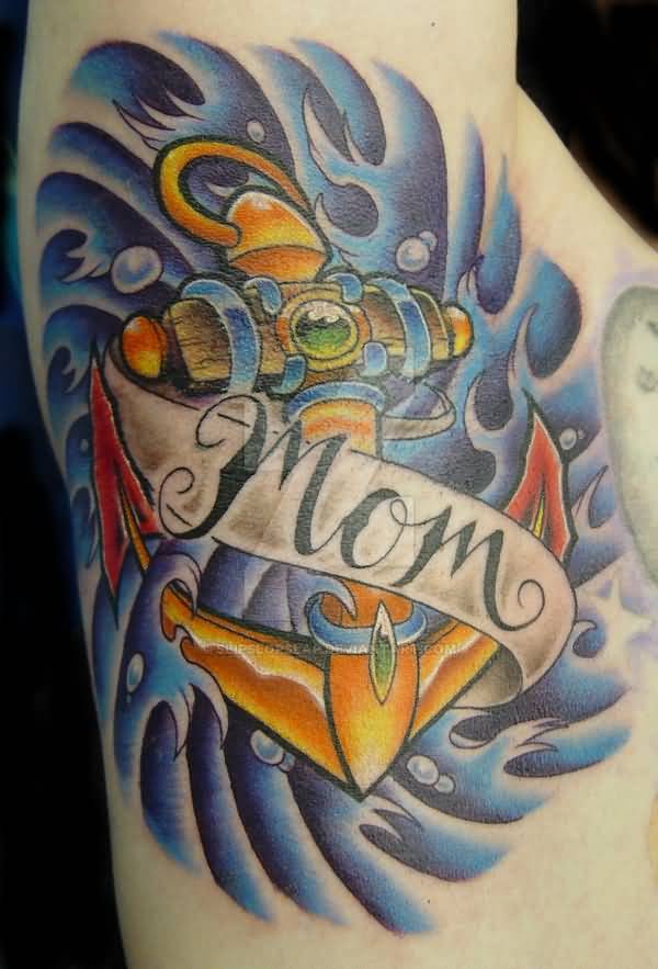 Wonderful Mom Anchor Armpit Tattoo By Slipslopslap