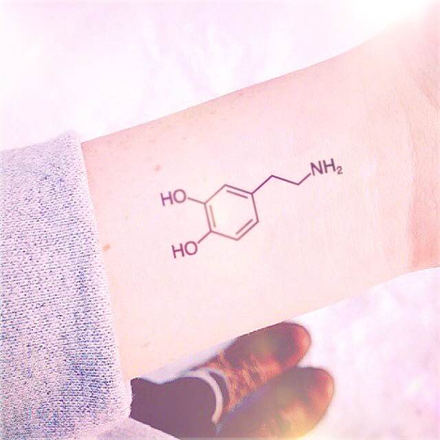 Wrist Chemistry Serotonin Equation Tattoo