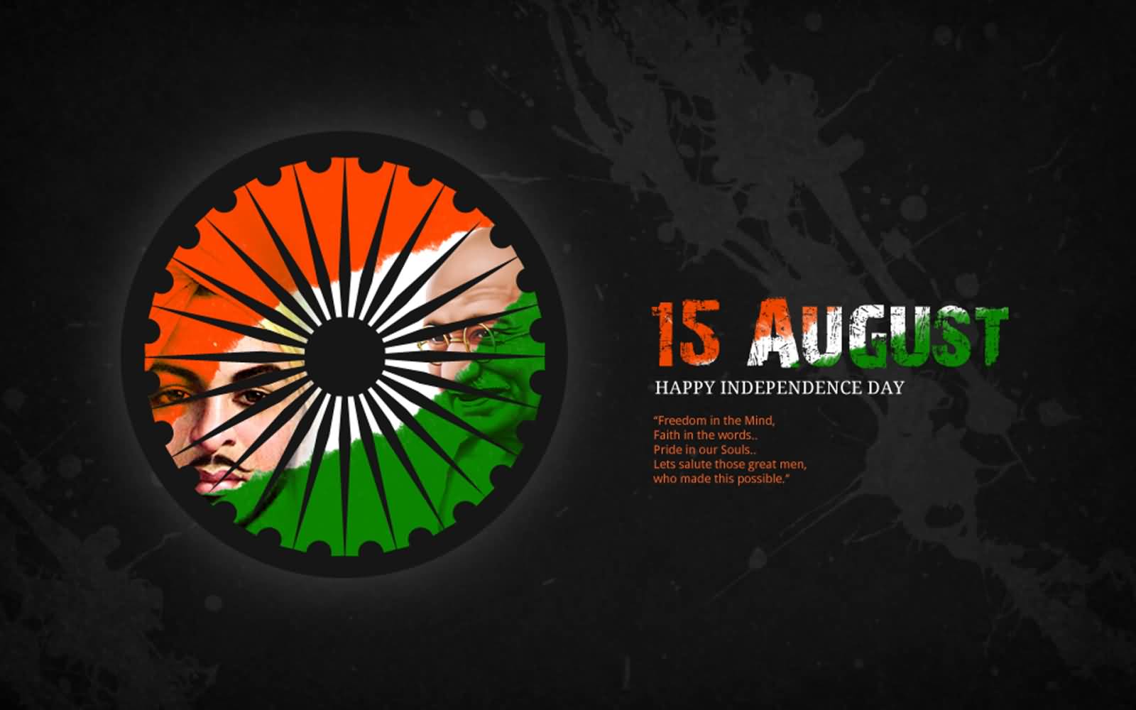 15th August Happy Independence Day Of India HD Wallpaper