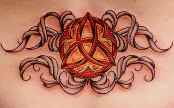 Amazing Colorful Celtic Pagan Tattoo