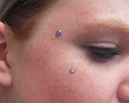 Amazing Dermal Anchoring Piercing Picture