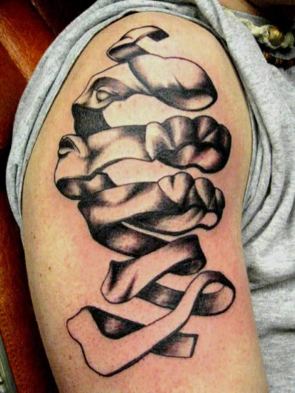 Amazing Illusion Head Rind Escher Tattoo On Right Half Sleeve By Coryferguson