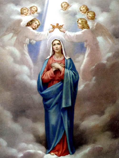 Angels  Welcomes Virgin Mary In To Heaven