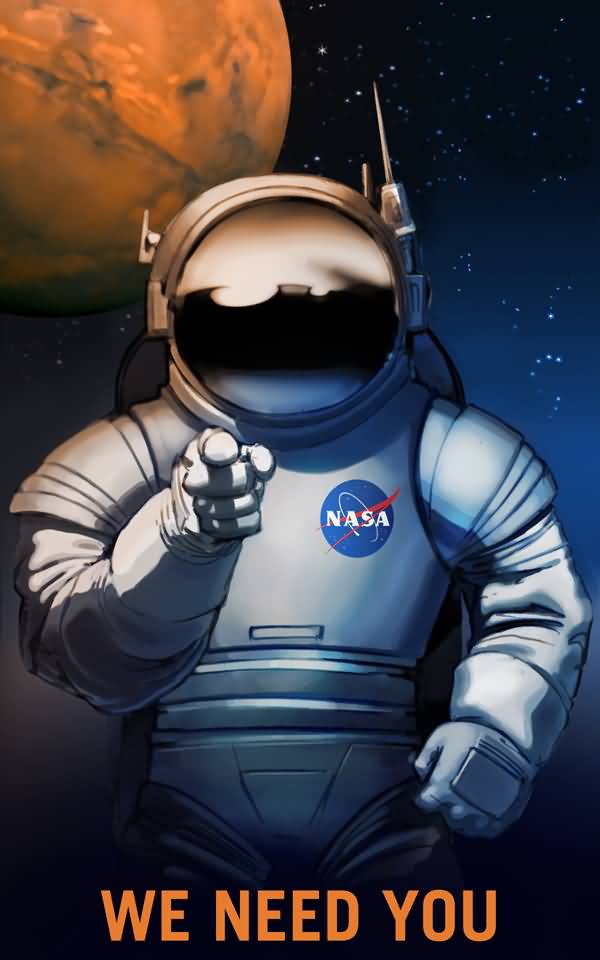 Astronaut Says We Need You Pointing At You