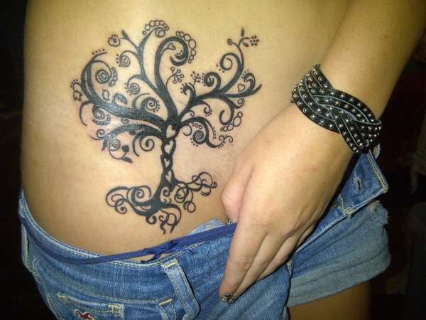 Attractive Tree Of Life Tattoo For Girls