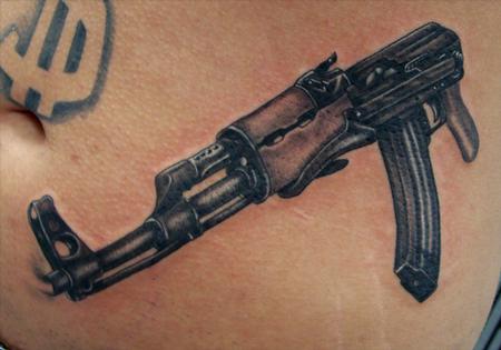 Awesome Ak47 Weapons Tattoo