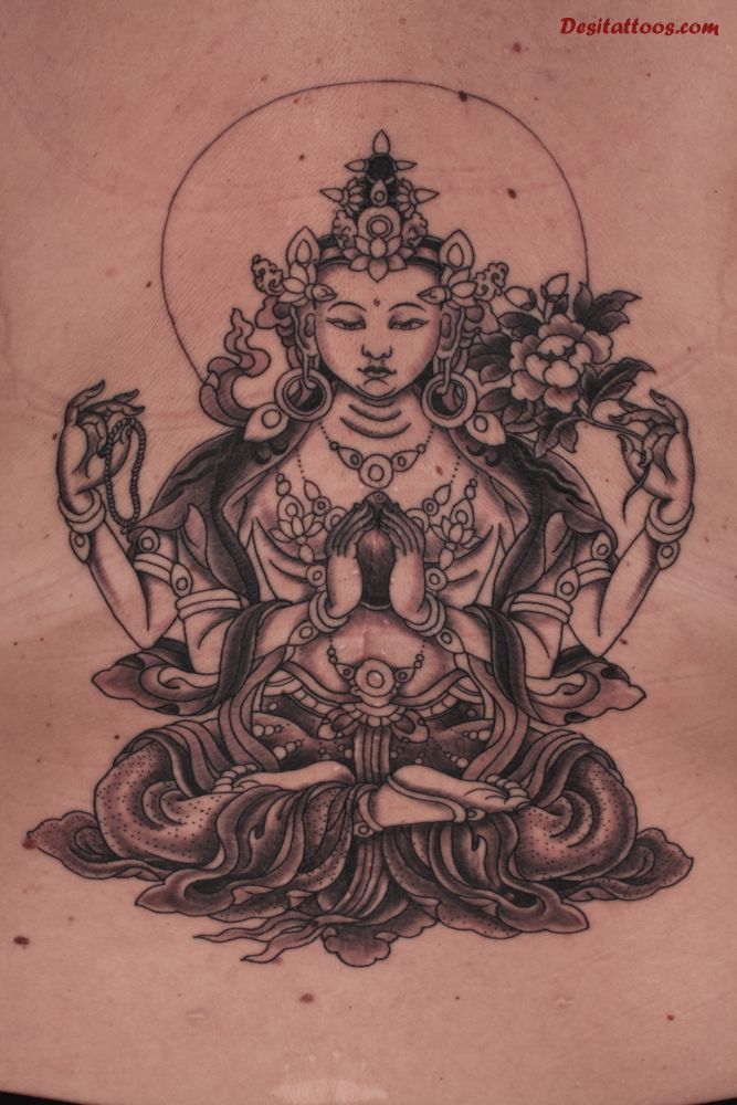 Awesome Tibetan Goddess Tattoo