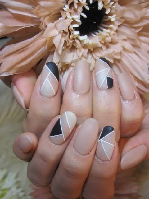 Beautiful Geometric Nail Art Design Ideas