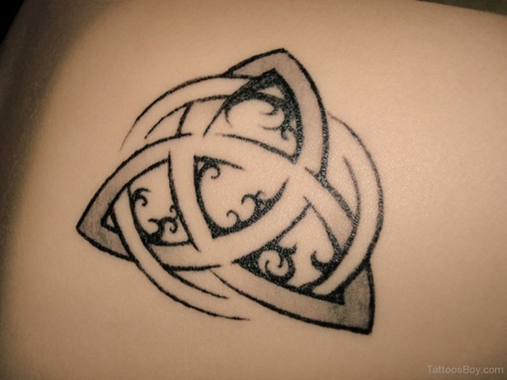 Black Celtic Pagan Tattoo