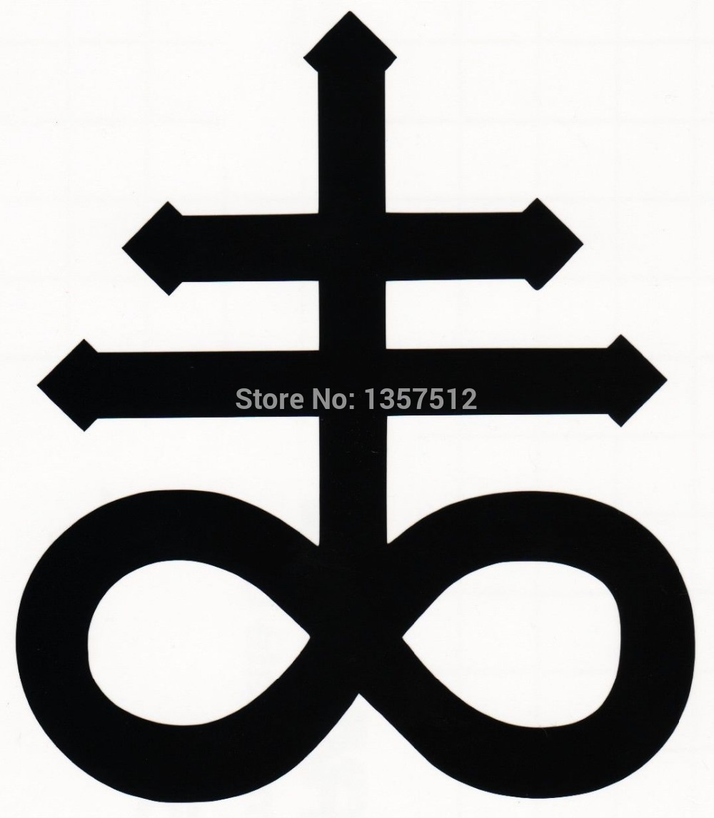 Black Satan Symbol Tattoo Design