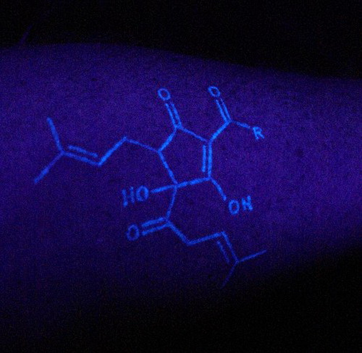 Chemistry Equation UV Tattoo