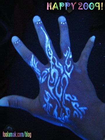 Cool UV Tattoo On Hand