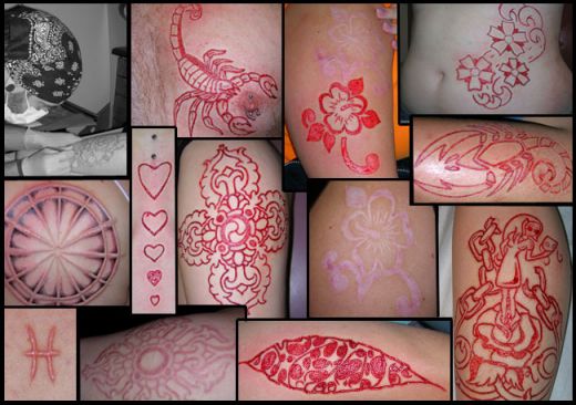 Different Scarification Tattoos