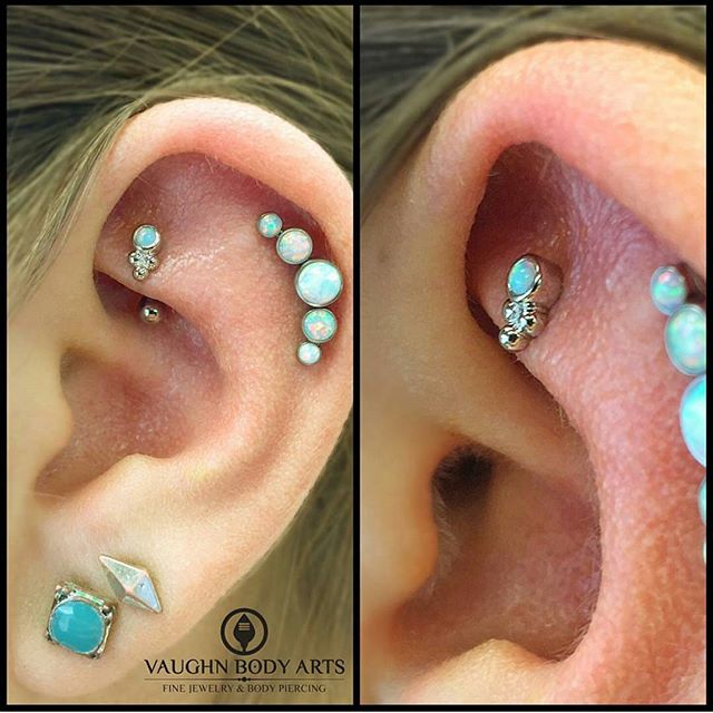 Dual Lobe And Ear Project Piercing Ideas For Girls