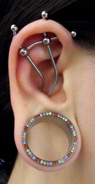 Ear Project Piercing On Girl Right Ear